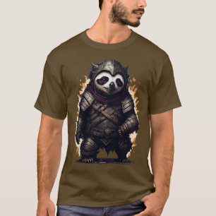 T-shirt Angry sloth portant une armure de guerrier antique