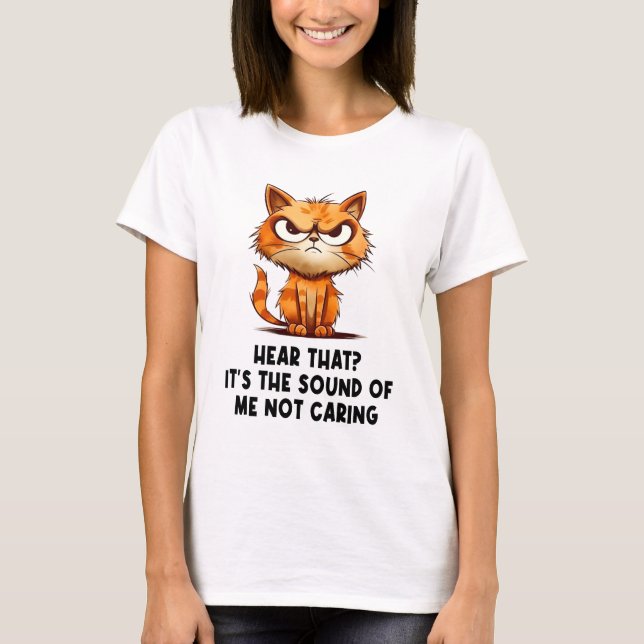 T-shirt Angry Stress Chat Funny Stress Meme pour Amoureux  (Devant)