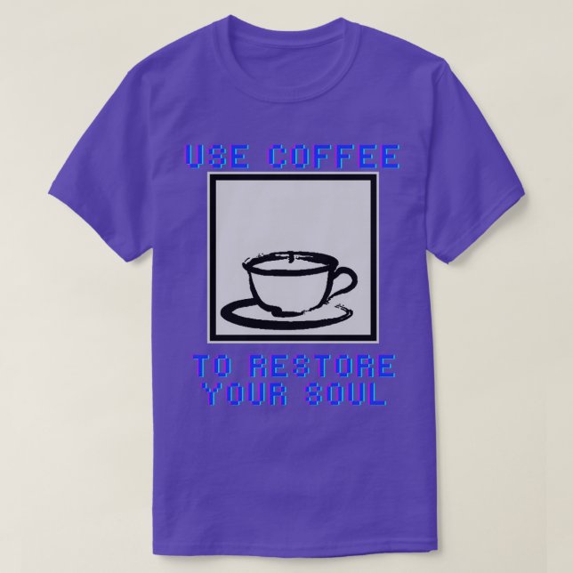 T-shirt Angry Video Game Nerd AVGN Utiliser du café pour r (Design devant)