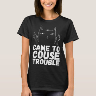 T-shirt Angrycats Sarcastique Chat Noir Chat Humour