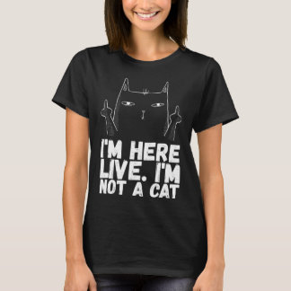 T-shirt Angrycats Sarcastique Chat Noir Chat Humour