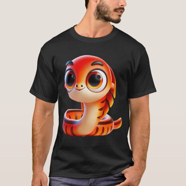 T-shirt Anguille de feu adorable (Devant)