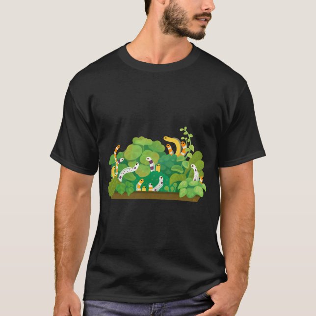 T-shirt Anguille de jardin (Devant)