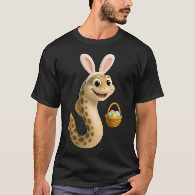 T-shirt Anguille de jardin de Pâques (Devant)