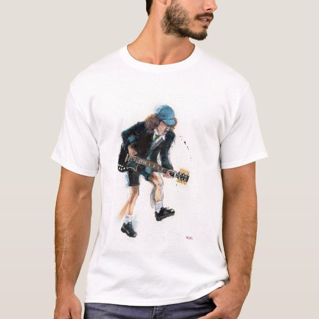 T-shirt Angus Young AC/DC (Devant)