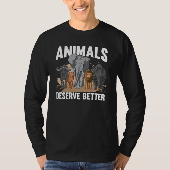 T-shirt Animal Activist Rescue Animals Conservation Rights (Devant)