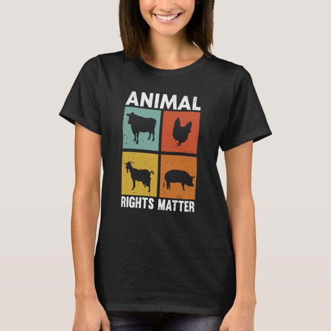 T-shirt Animal Activist Rescue Animals Conservation Rights (Devant)