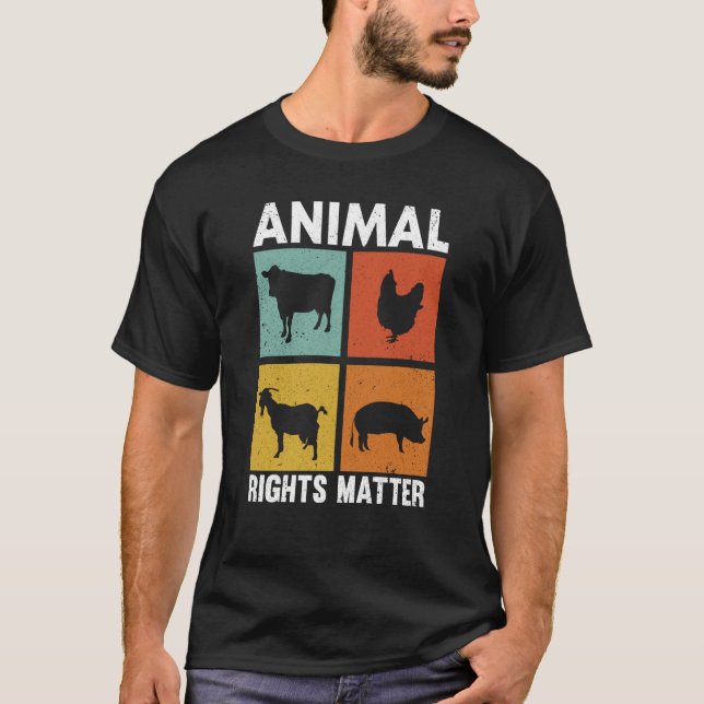T-shirt Animal Activist Rescue Animals Conservation Rights (Devant)