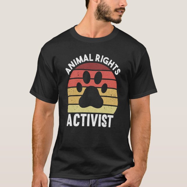 T-shirt Animal Activist Rescue Animals Conservation Rights (Devant)