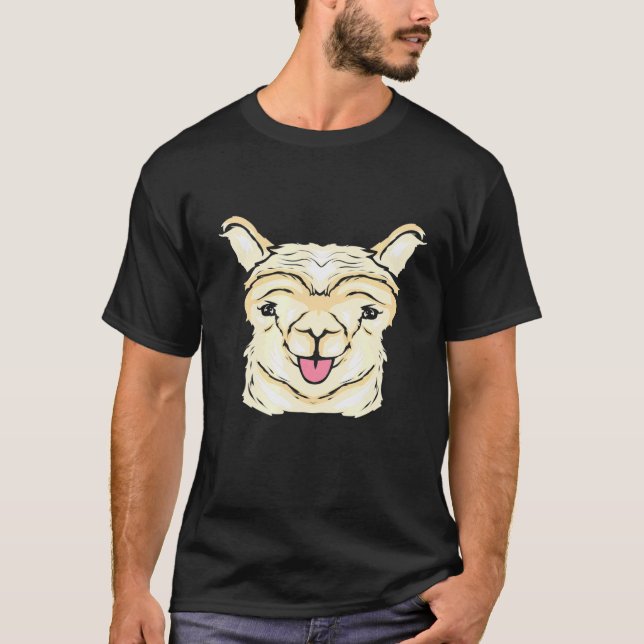 T-shirt Animal avec Lama Chameau (Devant)