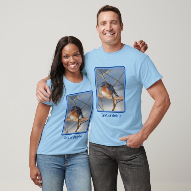 T-shirt Animal Bluebird d'hiver personnalisé (Unisexe)