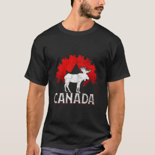 T-shirt Animal canadien Moose Maple Leaf Canada