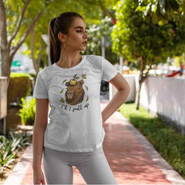 T-shirt Animal Capybara avec pomme (Créateur téléchargé)