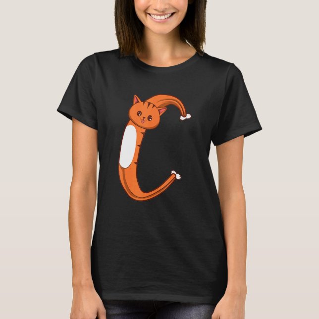 T-shirt Animal Cat C École Enfant (Devant)