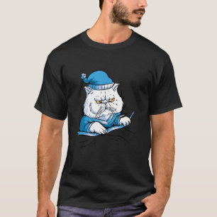 T-shirt Animal Chat Dormir Sommeil Pour La Nuit Du Pyjama
