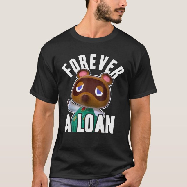 T-shirt Animal Crossant Tom Nook Pour Toujours Un Prêt (Devant)
