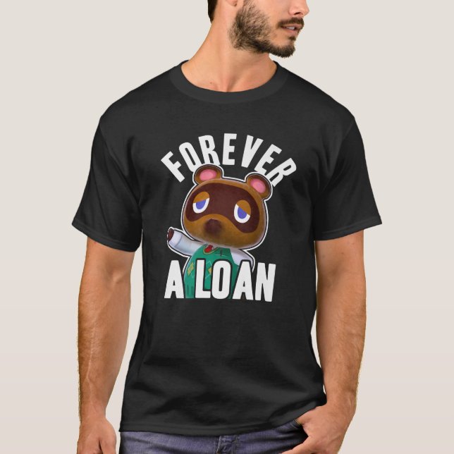 T-shirt Animal Crossing Tom Nook Pour Toujours Une Prime D (Devant)