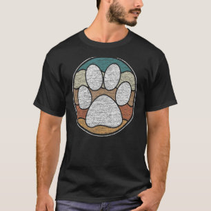 T-shirt Animal de chat pour chien Empreinte de patte vinta