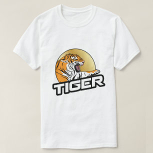 T-shirt Animal de chat sauvage de lion de tigre