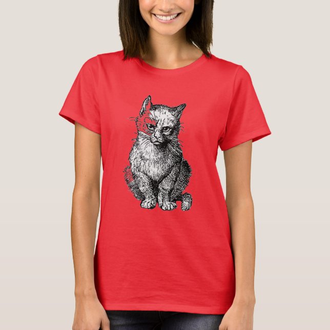 T-shirt animal de chats Grumpy Cute (Devant)