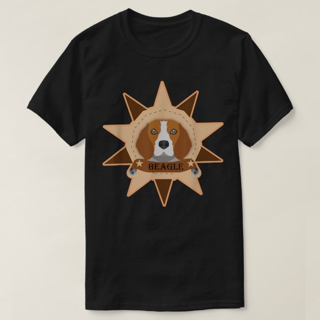 T-shirt Animal de compagnie de chien mignon beagle (Design devant)