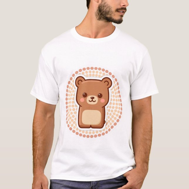 T-shirt Animal de dessin animé adorable (Devant)
