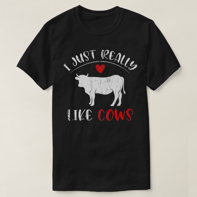 T-shirt Animal de ferme Hommes Femmes Agricole Vache-cadea (Design devant)