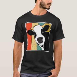 T-shirt Animal de ferme vache Rétro