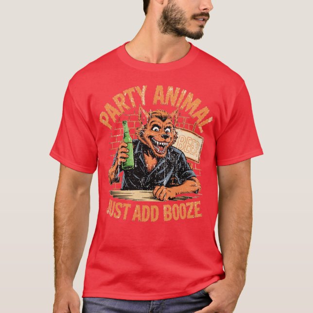 T-shirt Animal de fête juste ajouter Boze (Devant)