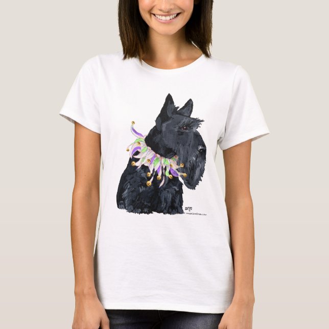 T-shirt Animal de fête Scottish Terrier (Devant)
