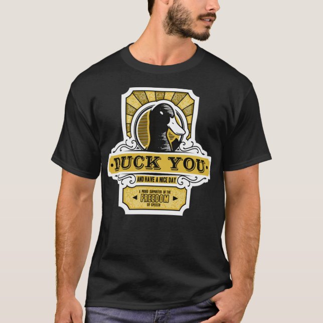 T-shirt animal de laboratoire de canard (Devant)