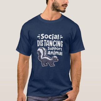 T-shirt Animal de soutien pour la distanciation sociale vi