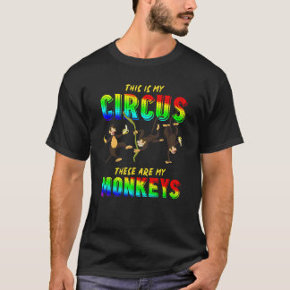 T-shirt Animal de zoo C'est mon cirque Voici mes singes