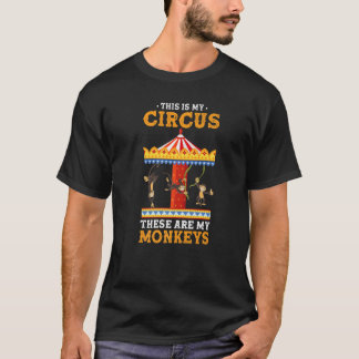 T-shirt Animal de zoo C'est mon cirque Voici mes singes