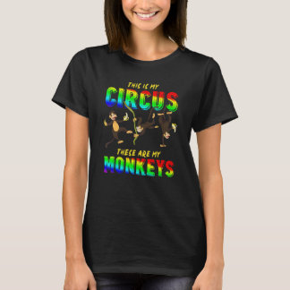 T-shirt Animal de zoo C'est mon cirque Voici mes singes