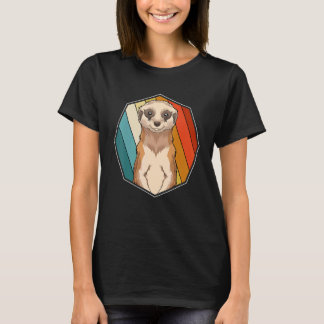 T-shirt Animal de zoo suricate Afrique Safari Rétro Suric