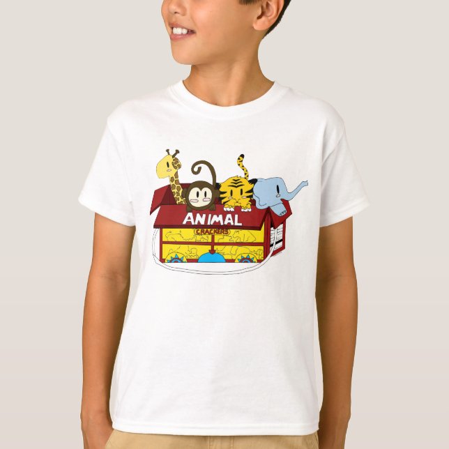 T-shirt animal d'enfants de biscuits (Devant)