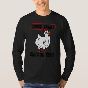 T-shirt Animal Devinez Quel Bouton De Poulet Mélange Boeuf