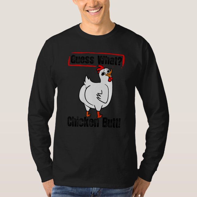 T-shirt Animal Devinez Quel Bouton De Poulet Mélange Boeuf (Devant)
