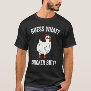 T-shirt Animal Devinez Quel Bouton De Poulet Mélange Boeuf