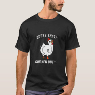 T-shirt Animal Devinez Quel Bouton De Poulet Mélange Boeuf