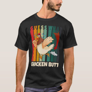 T-shirt Animal Devinez Quel Bouton De Poulet Mélange Boeuf
