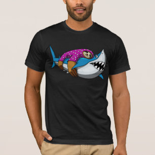 T-shirt Animal drôle d'océan de paresse de requin