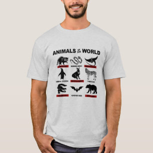 T-shirt animal du monde poubelle nouille de danger de pand