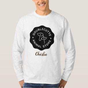 T-shirt animal et logo personnalisé avec photo et 