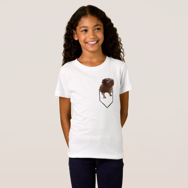 T-Shirt Animal familier de poche de Piggie (Devant entier)