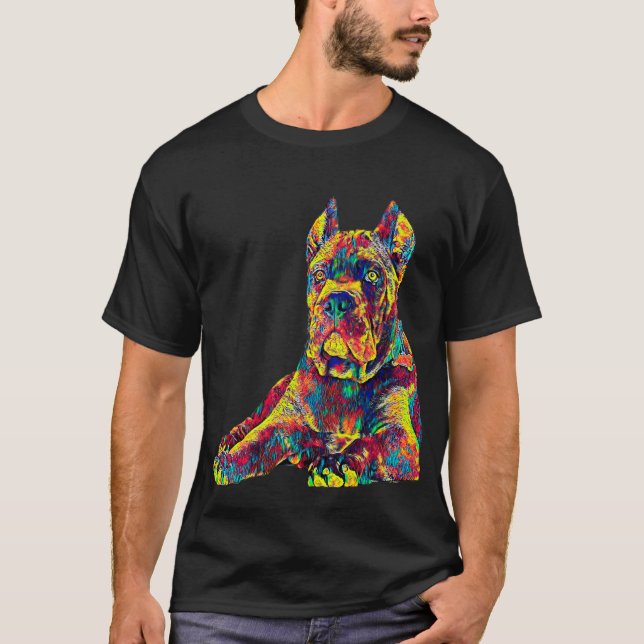 T-shirt Animal familier italien de couleur de mastiff de (Devant)