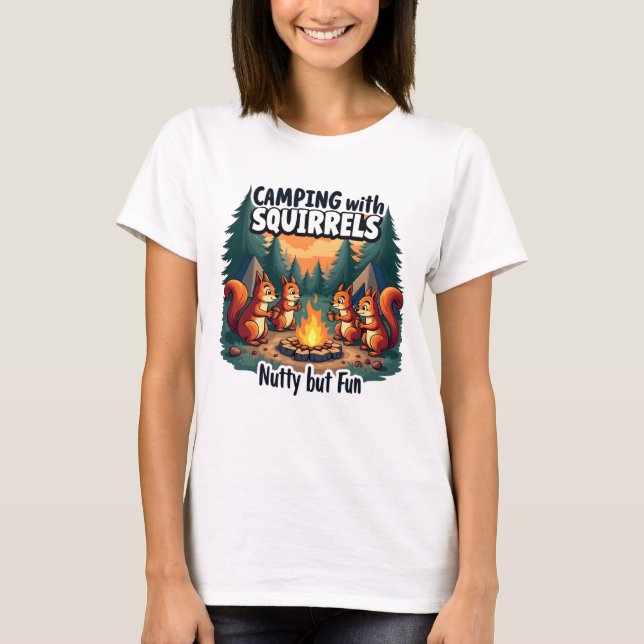 T-shirt Animal Funny Camping (Devant)