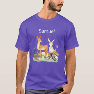 T-shirt Animal lapin hérisson Samuel vintage