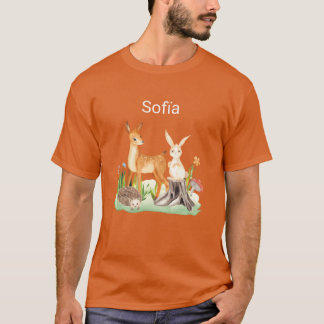 T-shirt Animal lapin hérisson Sofia cadeau